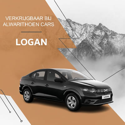 Dacia Logan zwarte huurauto in Tanger