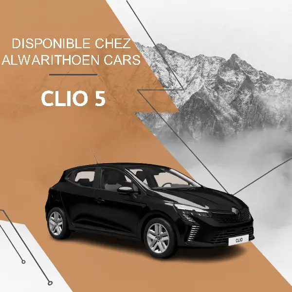 Location Renault Clio 5 automatique à Tanger Nouveau modèle