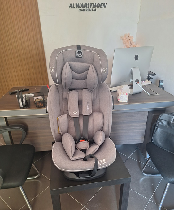 ISOFIX baby seat for car rental in Tangier airport