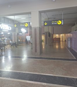 Late-night car rental delivery at Tangier Airport