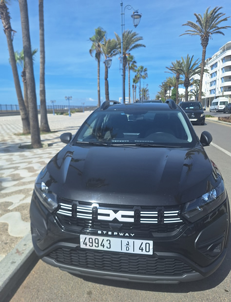 Dacia Sandero Stepway disponible en location à Tanger pour visiter le Nord du Maroc
